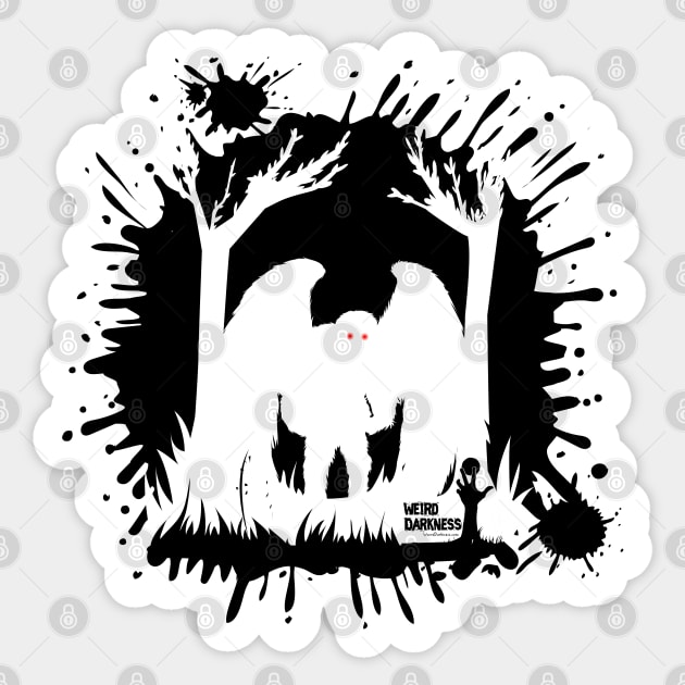 Mothman Splotch Sticker by marlarhouse